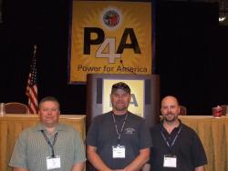 Local 150-Kalamazoo - Secretary-Treasurer Vince Rogers, President Bob Ritsema, Chris Collier