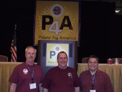 Local 104-Saginaw - Recording Secretary Jim Bouliew, President Joe Schultz, Safety Rep Ed Isquierdo