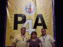 Local 123-Lansing - Vice President John Castillon, Secretary-Treasurer Lisa Villarreal, President Craig Wright